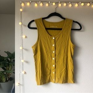 RARE Everlane Selfie Tank in Green Opal
